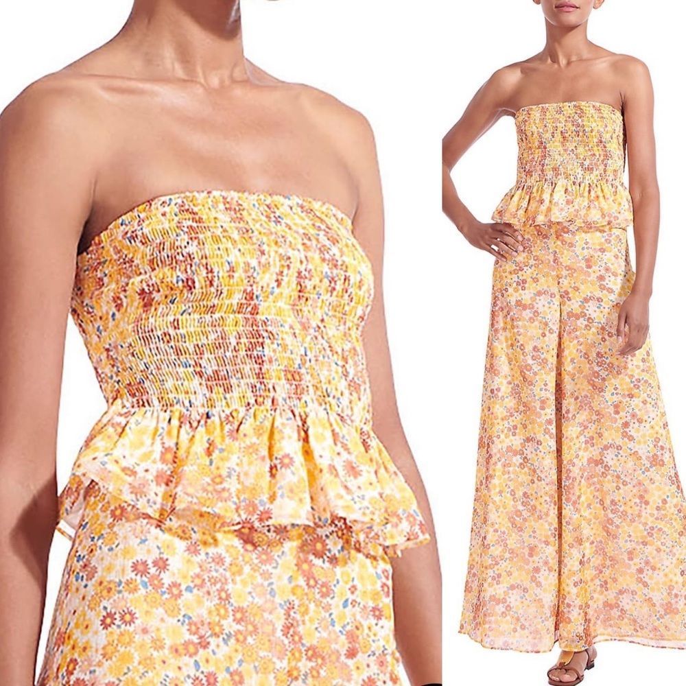 STAUD Bernadette Top in Soleil Flower